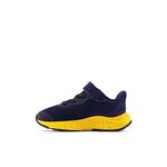 New Balance Boys Fresh Foam Arishi V4 Hook And Loop Running Shoe, Team Navy/Electric Red/Egg Yolk, 11 Wide Little Kid US