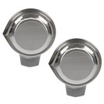 DOITOOL Mini Gram Scale 2Pcs Weighing Boats Stainless Steel Weighing Plate Scale Tray Lab Dish Containers Laboratory Supplies for Measuring Mixing Powders Liquids Mini Scale Tray