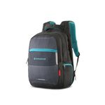 HARISSONS Speckle 36L Laptop Backpacks for Men & Women | Compatible with 15.6" Laptops with Sternum Support Strap, Ergo Grip Backstraps & Reflector Trimmings (Grey & Teal)