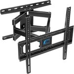 HOME VISION TV Wall Mount, Full Motion Swivel Tilt TV Mount for 26-65 inch, Some up to 70inch LED LCD OLED TVs with Dual Articulating Arms TV Bracket Max VESA 400x400mm 132lbs Fits 12/16" Wood Stud