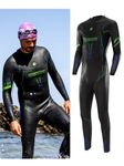 SUMARPO Triathlon Wetsuit Men & Women 3/2mm, ECO-Based Yamamoto Smoothskin Neoprene Skinsuits for Open Water Swimming, Fina & Ironman & USAT Approved