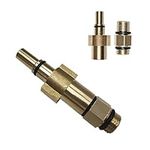 Male Thread Adapter and 1/4" Pressure Washer Foam Cannon Sprayer Copper Connector Snow Foam Lance Soap Dispenser Adaptor Compatible with Bosch AQT Series New Type After Year 2013, Black & Decker