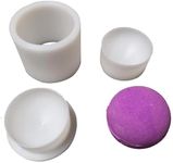Plastic 3D Bath Salt Ball Round Solid Ball Shaped Doughnut-Shaped Shampoo Press bar Mold 2.5inch 6.35CM Diameter max Volume 95g Bath Bomb soap Mold (Sphericity)