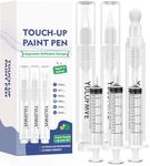 YULOFMVE Touch Up Paint Pen Kit, New Upgraded 3 Refillable Paint Pens with 3 Types of Brushes, Fillable Paint Touch Up Pens for Walls, Furniture, Floors, Windows, Doors(New Upgraded 6 Pcs Pack of 1)