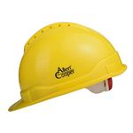 Allen Cooper Industrial Safety Helmet SH-722, Shell with Ventilation, Plastic Cradle with Ratchet adjustable Headband - YELLOW (Pack Of 3)