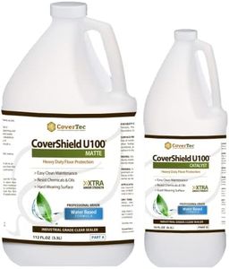 CoverShield U100 Matte Hard Surface Flooring Sealer, Stain and Wear Resistant (1 Gal - Prof Grade (2) Part Kit)