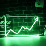 Trend Neon Sign Line Chart Neon Lig