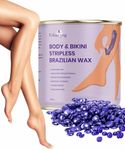 Urban Yog Beans Wax Liposoluble Stripless Wax (400g) – Quick Heating, Painless At Home Brazilian Waxing Kit for Delicate Areas & Unwanted Bikini Hairs, No Strips, More Coverage