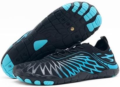 BRONOIR Grounding Barefoot Shoes with Copper, Black Blue, US Men 4, Women 6, EU 36, Flexible