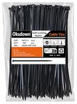 Oksdown 100 Pack Black Plastic Cable Ties 100mm×2.5mm Small Nylon Zip Ties Premium Self Locking 4 inch Mini Tie Wraps