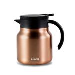 Tiken 800ML Thermal Coffee Carafe Jug, Double Walled Stainless Steel Insulated Vacuum Coffee Flask for Hot &Cold Drinks