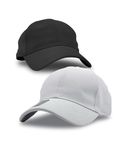 AWG ALL WEATHER GEAR Cap for Men Unisex Mens Caps with Adjustable Strap Caps Men Hat for Men Gym Caps for Men Sports Caps for Men Cap for Men Stylish (Pack of 2) Black-White