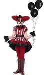 California Costumes Wicked Clown Costume Girl's X-Large