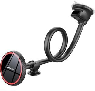APPS2Car for MagSafe Car Mount Magnetic Phone Holder Upgraded 15-Inch Long Arm Suction Cup Windshield Mount fits iPhone 17 Pro Max Plus 16 15 14 13 12 Mini