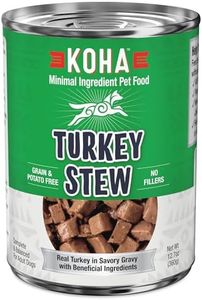 KOHA Minimal Ingredient Turkey Stew for Dogs, High Protein Limited Ingredient Dog Food, 12.7oz Cans (Case of 12)