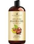 Handcraft Blends Jojoba Oil - 473 ml - 100% Pure & Natural - Premium Grade Carrier Oil - Hair, Face and Body Oil - Deeply Moisturizing - Anti-Aging - Cold-Pressed and Hexane-Free