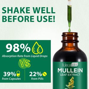 Mullein Drops Lung Cleanse Supplement – 2-Pack Respiratory Support