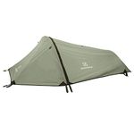 Winterial Single Person Personal Bivy Tent - Lightweight One Person Tent With Rainfly, 2lbs 9oz, Stakes, Poles and Guylines Included, Backpacking and Hiking Bivy Tent, Green