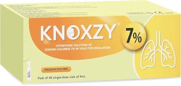 KNOXZY Solution saline hypertonique stérile 7% - Flacons pour inhalation - 48 flacons à dose unique de 4 ml