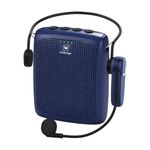 WinBridge Wireless Voice Amplifier - 15W Bluetooth PA System for Teaching, Tour Guiding, Business Meetings, Conference Training, 12-15H Battery, Portable Microphone with Speaker Sound System Blue