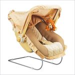 ZOSHOMI 12-in-1 Carry Bouncer Cot for Baby (Brown)