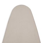 Encasa Homes Replacement Ironing Board Cover with Extra Thick Pad, Plain Colors, Elasticated, (Fits Standard X-Large Boards of 57"x22") Heat Reflective, Scorch Resistant, Heavy Duty - Beige