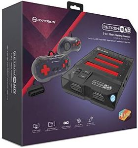 Hyperkin RetroN 3 HD 3-in-1 Retro Gaming Console for NES, Super Famicom, and Genesis/Mega Drive (Space Black), M03888-SB - Sega Genesis