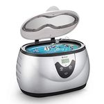 Ukoke Ukoke, UUC06S, Ultrasonic Cleaner, Professional Ultrasonic Jewelry Cleaner with Timer, Portable Household Ultrasonic Cleaning Machine, Eyeglasses Denture Cleaner, 0.6L, Sliver