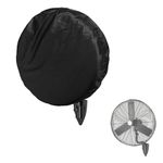 Sobana Wall Mount Fan Cover,Suitable for 18-20 Inch Industrial Fan and Pedestal Fan,Waterproof Dust Proof Proof Anti-UV Outdoor Fan Covers,Black