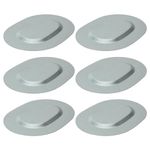 GoaMotors 6Pcs Trunk Floor Pan Drain Plug Cover Oval Body Metal Plug for Chevelle for Lemans for Nova for Ventura for Omega for Apollo for Camaro for GTO for Firebird for Lesabre for Skylark