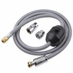 Kitchen Faucet Parts for Grohe 48293000 Replacement Hose with Weigt Ball and 3 Connect Adapters, Grohe Ladylux 46174000 46092000 Kitchen Faucet Hose Replacement Parts, Pull-Down Hose for Sink, 59"