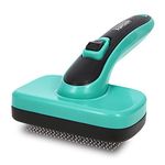 WOPQAEM Dogs Self Cleaning Slicker Brush for Shedding & Grooming Short Long Haired Pets, Removes Loose Fur, Undercoat, Mats, Tangled for Large Medium Small Sensitive Skin of Cats. Easy to Cleaning