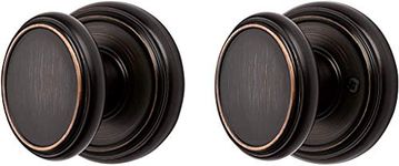 Baldwin Carnaby, Interior Passage Door Knob for Hallway/Closet/Rooms, Non-Locking Door Handle with Microban Protection, in Venetian Bronze