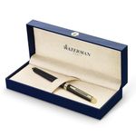 Waterman Hemisphere Rollerball Pen | Matte Black with 23 k Gold Trim | Fine Point | Black Ink | Gift Box