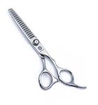 Dream Reach Salon Professional 6.0" Hair Thinning/Texturizing/Blending Shears 11/14/18/30 Teeth Razor Edge Barber Scissors with Fine Adjustment Tension Screw (18 Teeth)