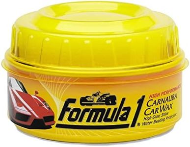 Formula 1 Carnauba High-Gloss Shine Car Wax Paste – Carnauba Wax Car Polish for Car Detailing to Shine & Protect – Car Scratch Remover w/Micro Polishing Agents – Car Cleaning Supplies (12 oz)