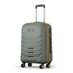 Safari Crescent 8 Wheels 66cm Medium Check-in Trolley Bag Hard Case Polycarbonate 360 Degree Wheeling System Luggage, Travel Bag, Suitcase for Travel, Trolley Bags for Travel, Thyme Green