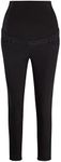 ChicWhisper Ladies Skinny Leg Over Bump Maternity Jeans Black