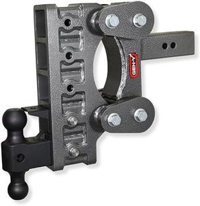 GEN-Y Hitch Heavy Duty Tow Hitch for 2.5" Receiver - 9" Drop/Rise with 5 Adjustable Positions, Includes Dual Ball Mount, Pintle Lock and Pins, 21,000 lbs Towing Capacity, 2,400 lbs Tongue Weight