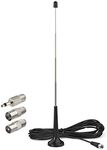 Bingfu Telescopic FM Antenna Magnetic Base FM Radio Antenna for Pioneer Yamaha Marantz Sherwood Indoor FM Radio Bluetooth Home Stereo Receiver AV Audio Video Home Theater Receiver Tuner