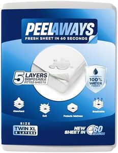PEELAWAYS Waterproof Disposable Bed Sheets – for Use in Home Mattresses, Hospital Beds, Massage Tables, Hotels, and Campers – Comes with 5 Quick and Easy Peel Away Layers for Your Use