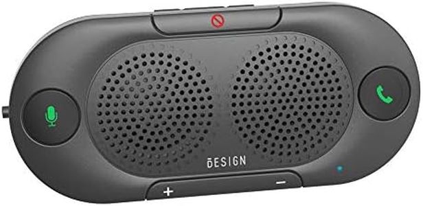 Besign BK06 Bluetooth 5.0 in Car Speakerphone with Visor Clip, Wireless Car Kit for Handsfree Talking, Motion Auto On, Siri Google Assistant Support, Dual 2W Speakers