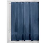 iDesign 3.0 Liner Shower Curtain, Curtain for Shower, Made of Mould-Free PEVA, Navy Blue, 183 cm X 183 cm