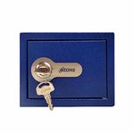 Ozone Money Bank, Small Safe For Kids and Home Use, Mechnical Key Lock Safe with 2 Stainless Steel Key (Blue)