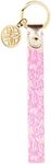 Lilly Pulitzer Wristlet for Keychain and Keys, Cute Floral Key Holder Bracelet, Tulip to Tango