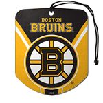 FANMATS NHL - Boston Bruins Air Freshener 2-pk 2.75” x 3.5” - "Spoked-B Logo & Wordmark