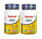 NUTRELA Patanjali Omega 3 6 7 9 vegetarian softgels - Pack of 60 Capsules (Pack of 2)