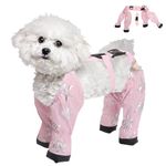 Dog Boots Leggings, Adjustable Dog Paws Legs Protector, Anti-Slip Dog Shoes with Suspender Belt, Waterproof Dog Suspender Boots, for Dog Supplies (3 Sizes)