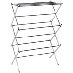 Amazon Basics Foldable Laundry Rack for Air Drying Clothing-41.8 inch x 29.5 inch x 14.5 inch, Chrome