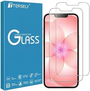 [2 Pack] T Tersely Tempered Glass Screen Protector for iPhone 17e 2026/ iPhone 16e/ iPhone 13 Pro/14/13 (6.1 inch), Premium HD Case Friendly Screen Protector Film